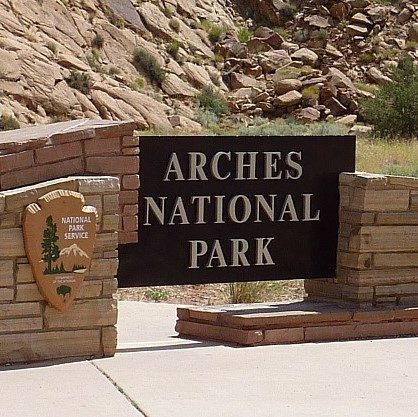 Arches National Park Sign