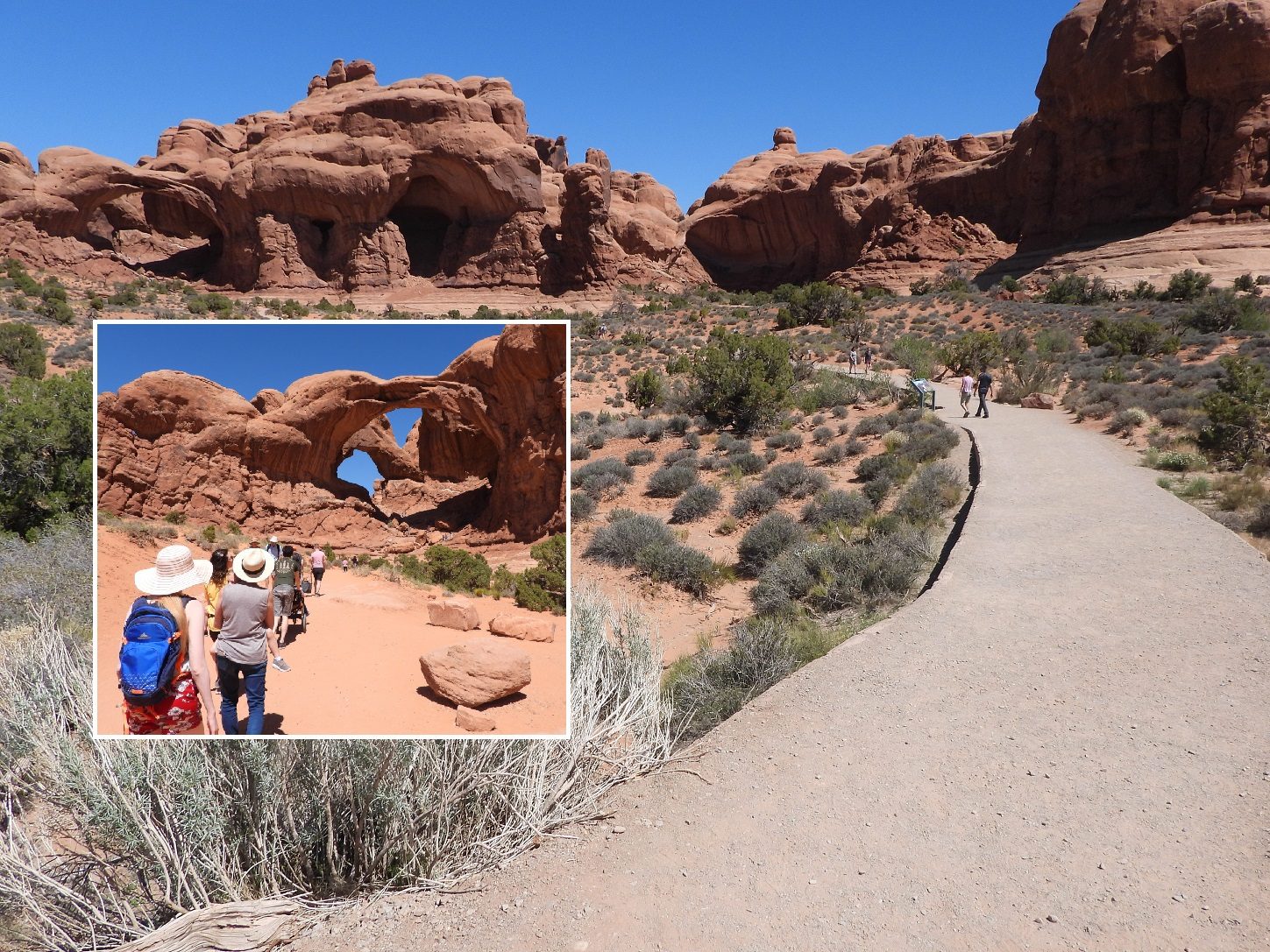 Pathway to Double Arch - Arches